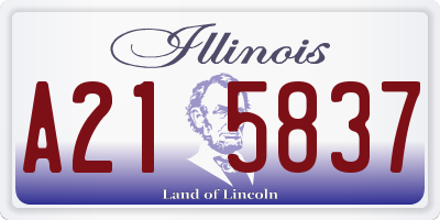 IL license plate A215837