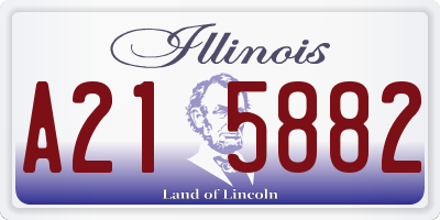 IL license plate A215882