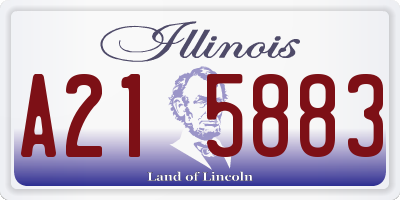 IL license plate A215883