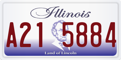 IL license plate A215884