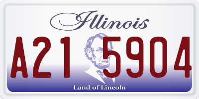 IL license plate A215904