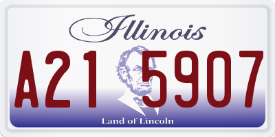 IL license plate A215907