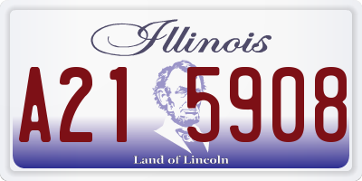 IL license plate A215908