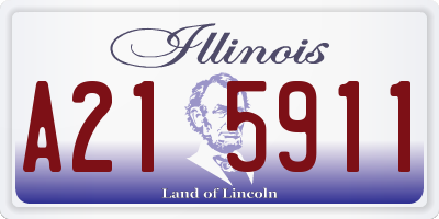 IL license plate A215911