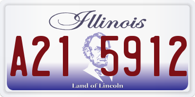 IL license plate A215912
