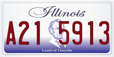 IL license plate A215913