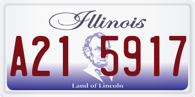 IL license plate A215917