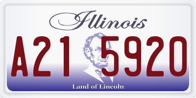 IL license plate A215920