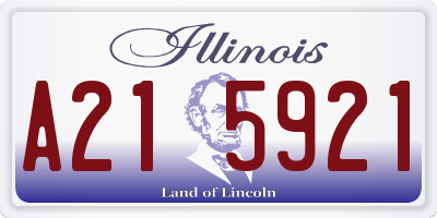 IL license plate A215921