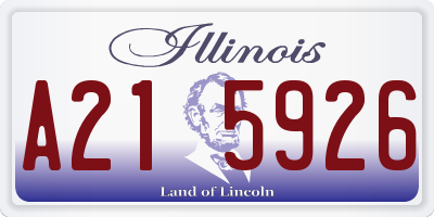IL license plate A215926