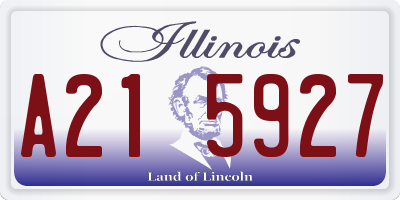 IL license plate A215927