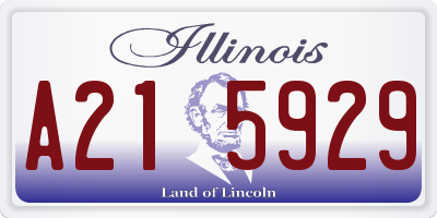 IL license plate A215929