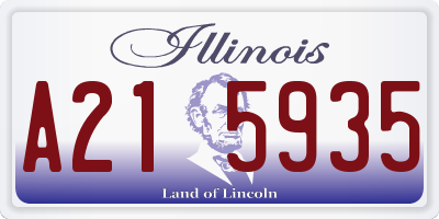 IL license plate A215935