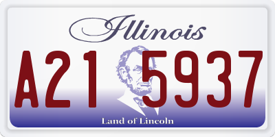 IL license plate A215937