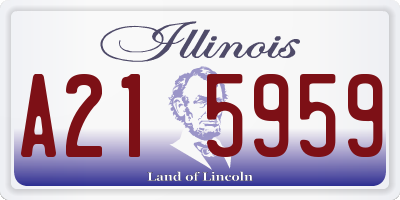 IL license plate A215959