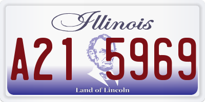 IL license plate A215969