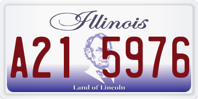 IL license plate A215976