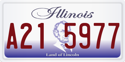 IL license plate A215977