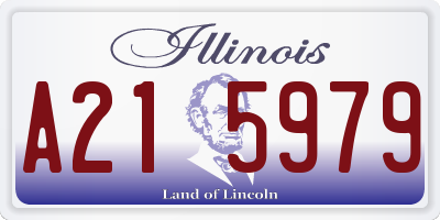 IL license plate A215979