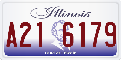 IL license plate A216179