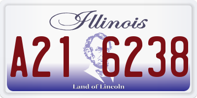 IL license plate A216238