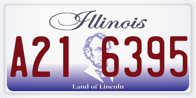 IL license plate A216395
