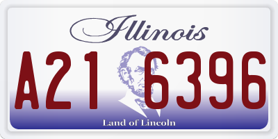 IL license plate A216396