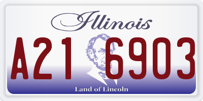 IL license plate A216903