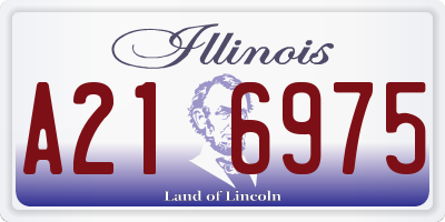 IL license plate A216975