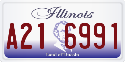 IL license plate A216991