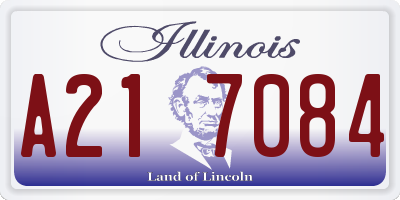 IL license plate A217084
