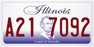 IL license plate A217092