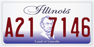 IL license plate A217146