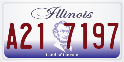 IL license plate A217197