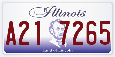IL license plate A217265