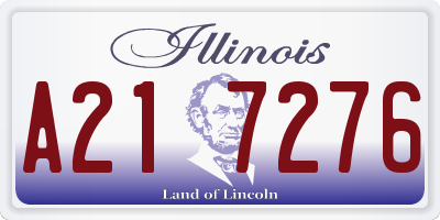 IL license plate A217276
