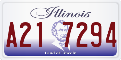IL license plate A217294