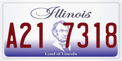 IL license plate A217318