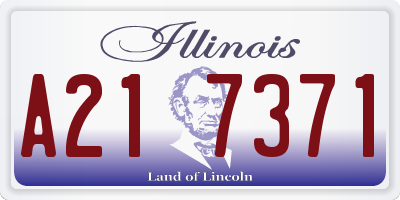 IL license plate A217371
