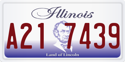 IL license plate A217439