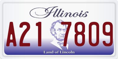 IL license plate A217809