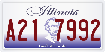 IL license plate A217992