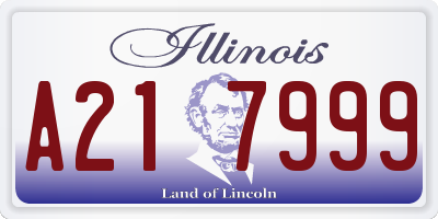 IL license plate A217999