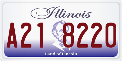 IL license plate A218220