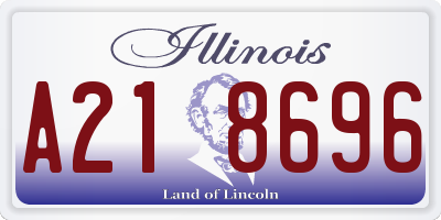 IL license plate A218696