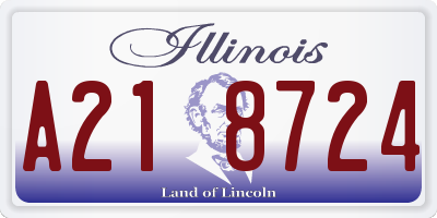 IL license plate A218724