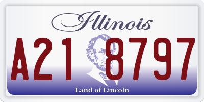 IL license plate A218797