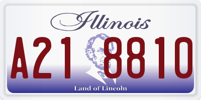IL license plate A218810
