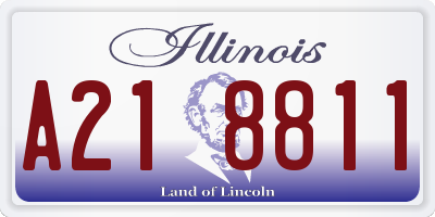 IL license plate A218811