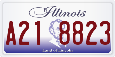 IL license plate A218823